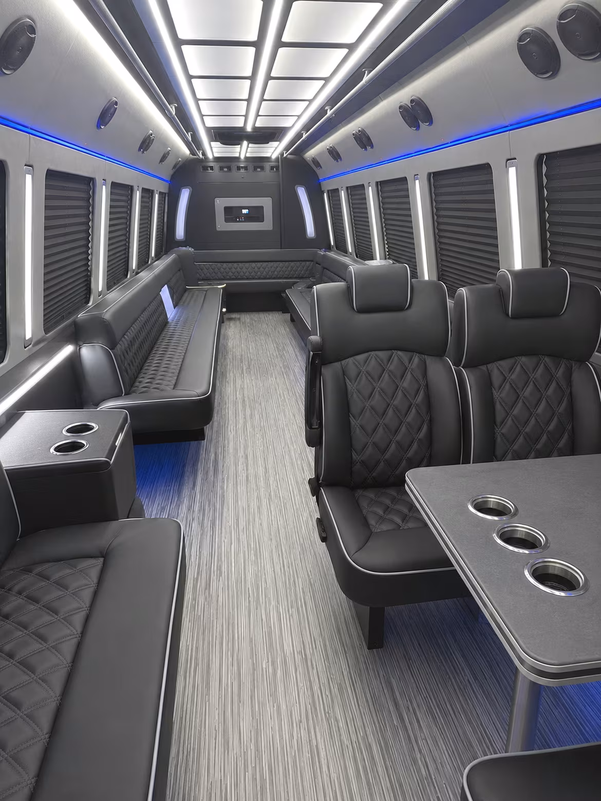 15 Passenger Party Bus Interior