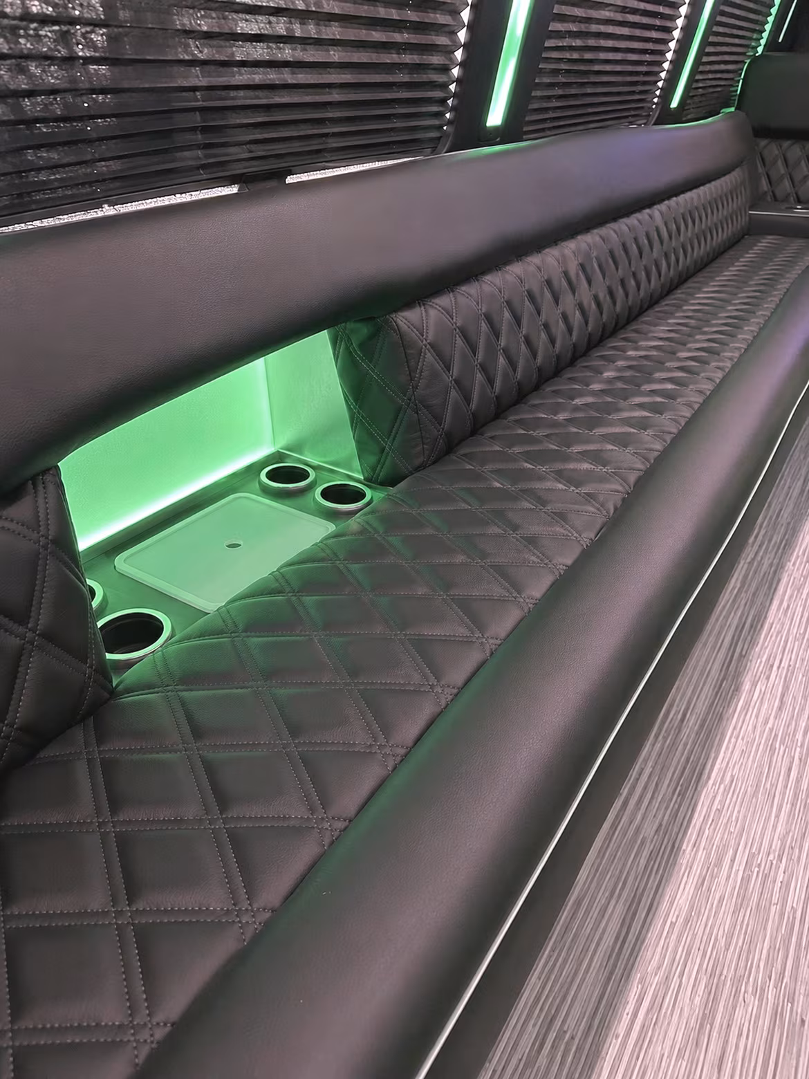 18 Passenger Party Bus Interior