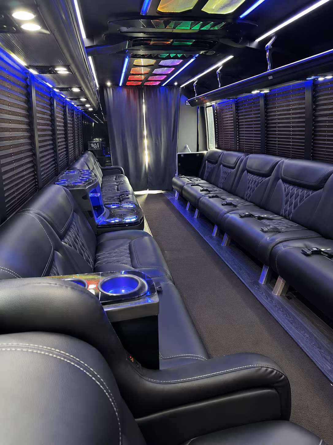 20 Passenger Party Bus Interior