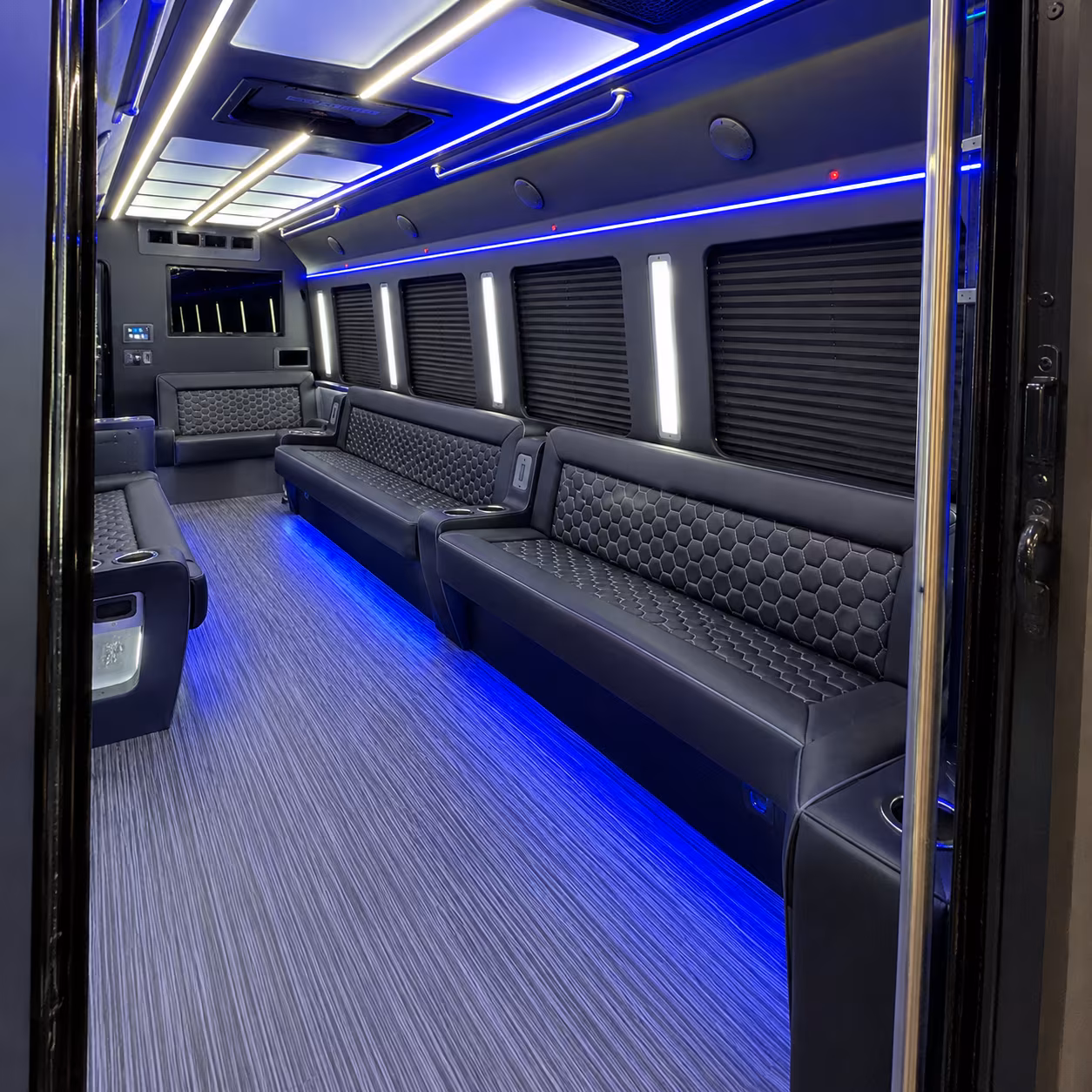 50 Passenger Party Bus Inside