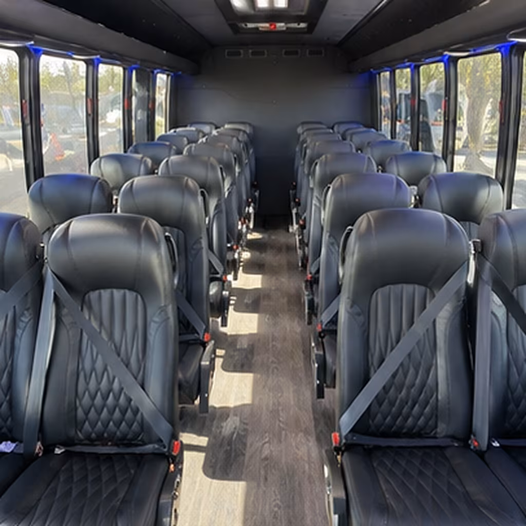 Pittsburgh Corporate Transportation party bus interior