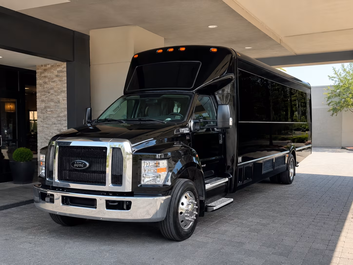 Pittsburgh Private Event Transportation party bus exterior