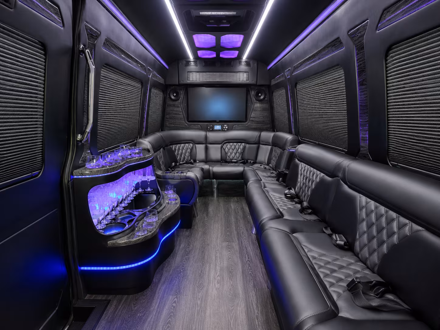 Pittsburgh School Event Transportation party bus exterior