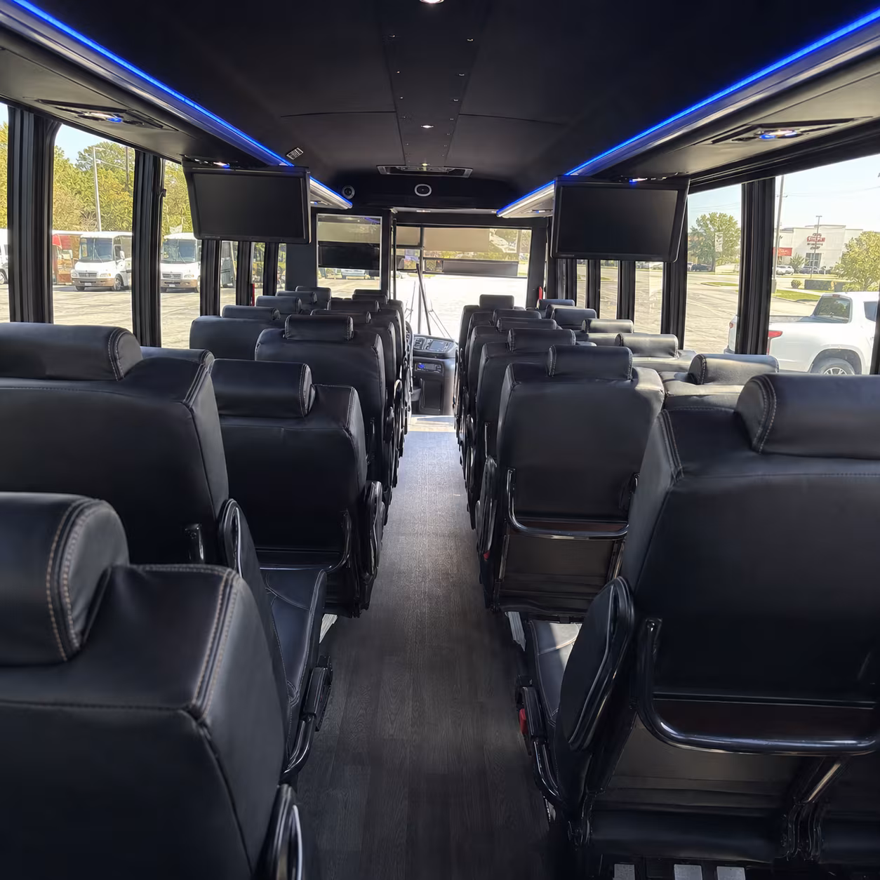 Pittsburgh School Event Transportation party bus exterior