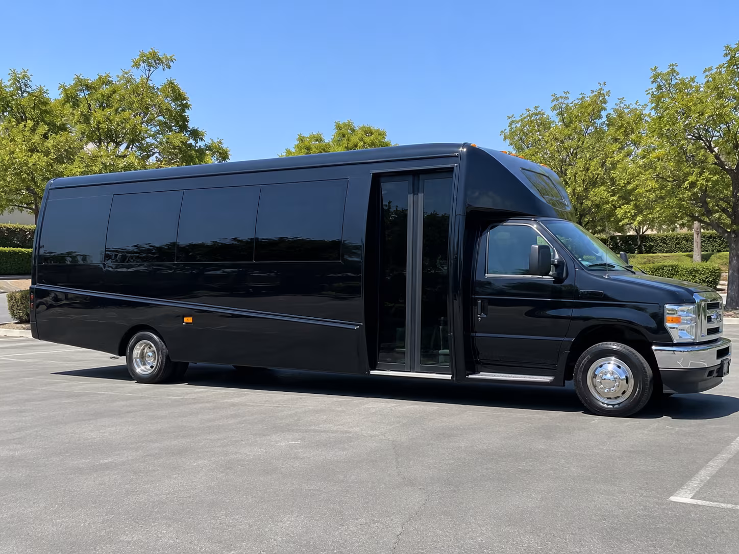 Pittsburgh School Event Transportation party bus exterior