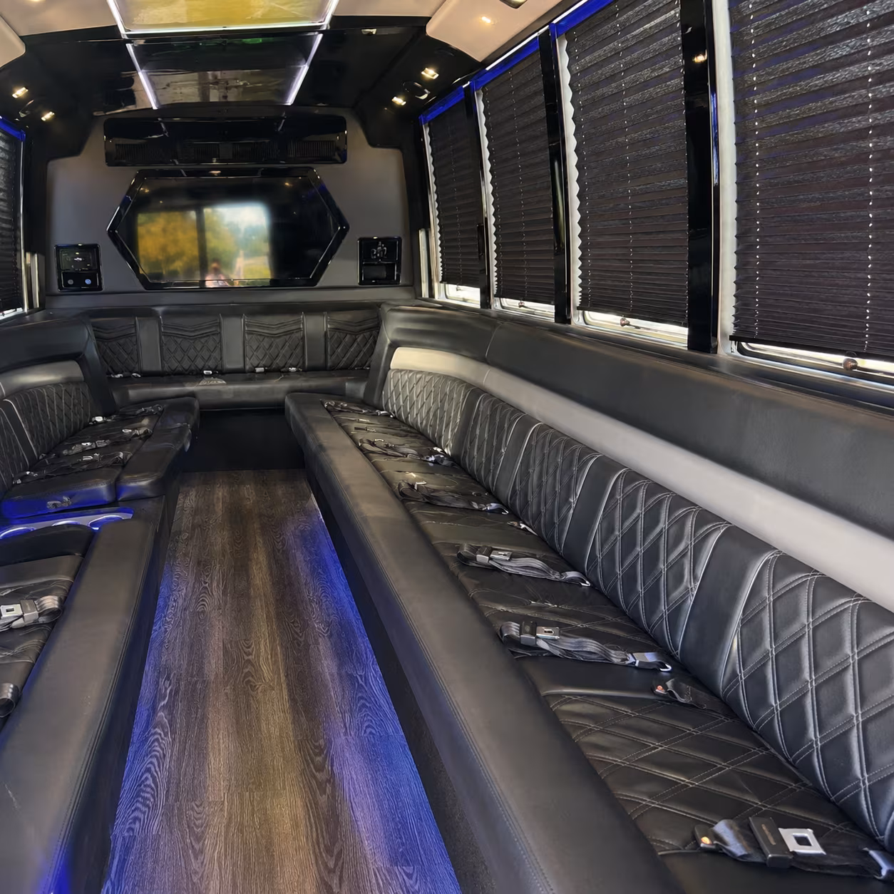 Pittsburgh Sporting Event Transportation party bus exterior