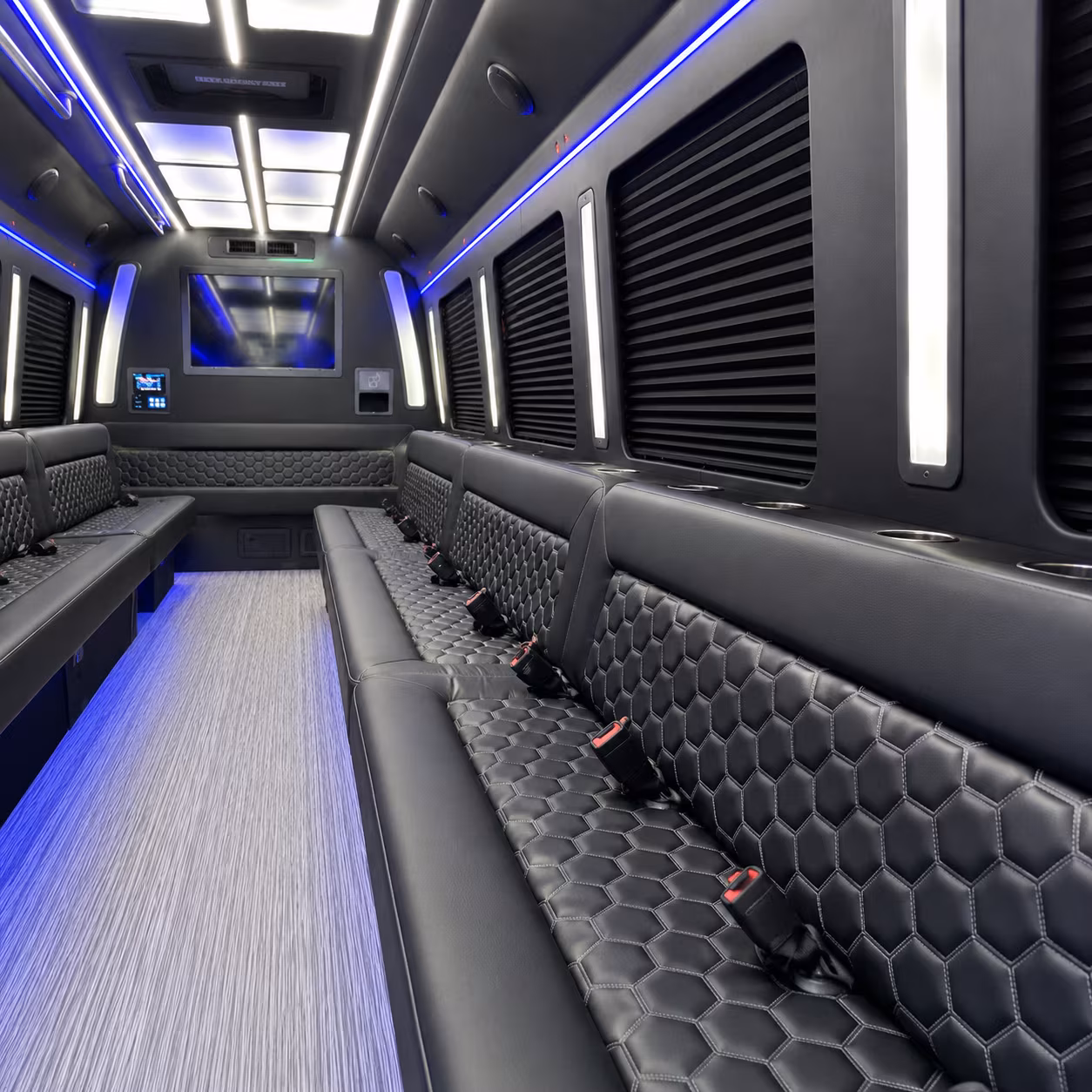 Pittsburgh Sporting Event Transportation party bus exterior
