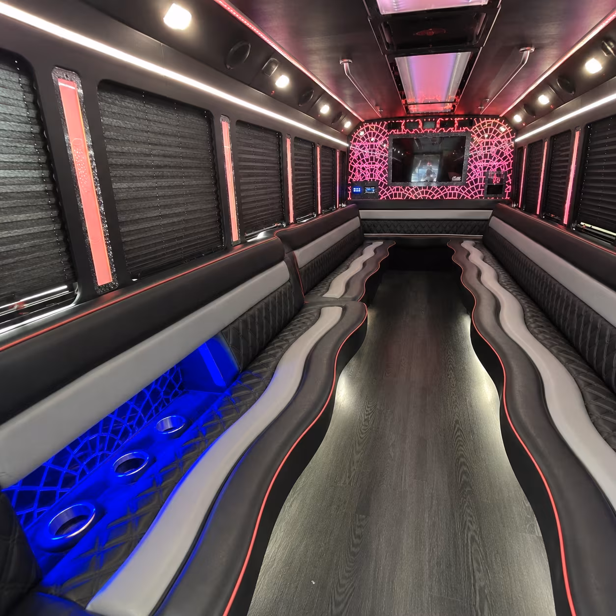 Pittsburgh Winery Tour & Pub Crawl Transportation party bus interior