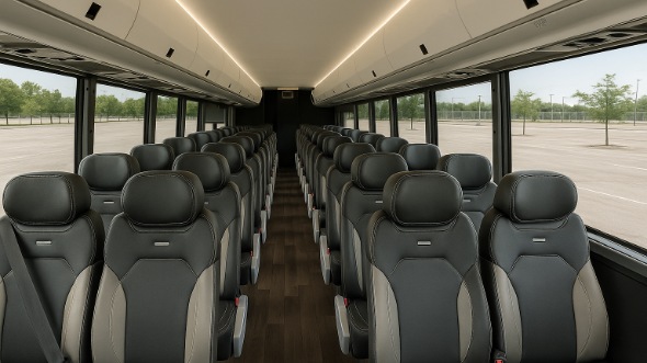 Interior of Charter Bus Company Pittsburgh's 25 Passenger Mini Bus in Pittsburgh