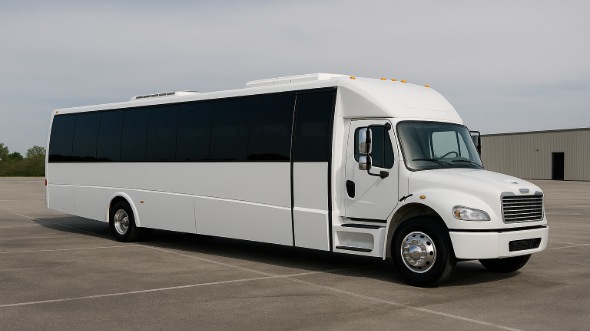Exterior of Charter Bus Company Canton's 30 Passenger Party Bus in Canton