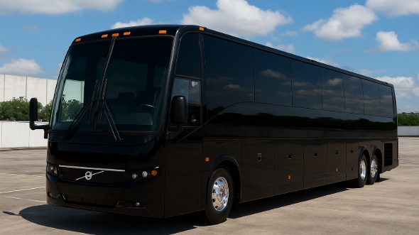 Exterior of Charter Bus Company Akron's 40 Passenger Party Bus in Akron