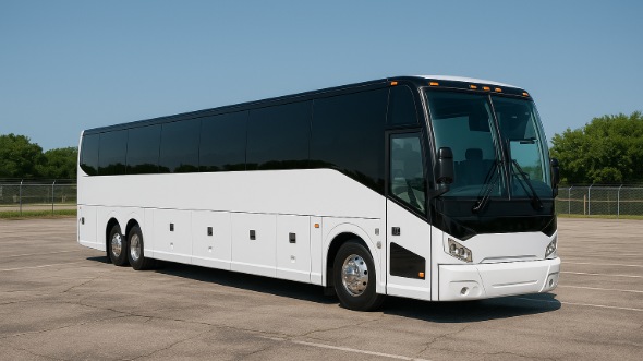 Exterior of Charter Bus Company Cuyahoga Falls's 40 Passenger Party Bus in Cuyahoga Falls