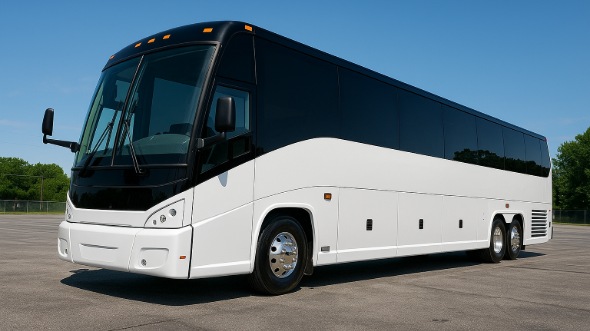 Exterior of Charter Bus Company Pittsburgh's 45 Passenger Charter Bus in Pittsburgh