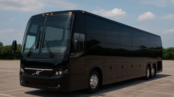 Exterior of Charter Bus Company Akron's 50 Passenger Party Bus in Akron