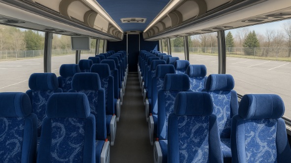 Interior of Charter Bus Company Pittsburgh's ADA Charter Bus in Pittsburgh