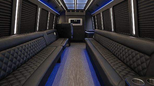pittsburgh 30 passenger party bus interior